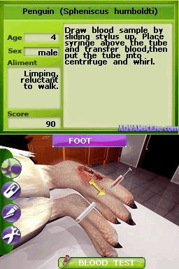 Zoo Vet: Endangered Animals screenshot 3 for Nintendo DS